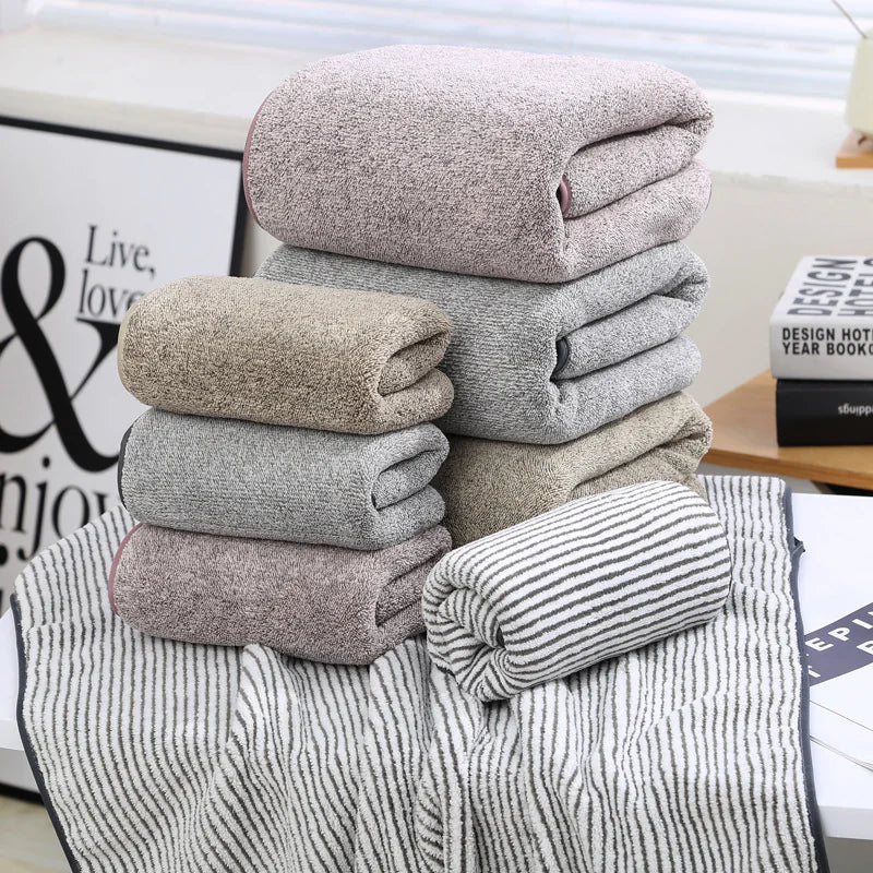Charcoal Fiber Bath Towel